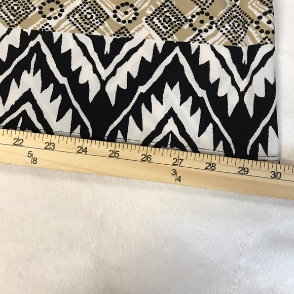 Roz & Ali Sleeveless Blouson Dress Women’s Size 10 Multicolor Round Beaded Neck - Picture 10 of 16